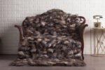 Crystal Fox Fur Fur Blanket Throw Cover - Image 3