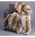 Full Pelt Lynx Fur Blanket