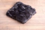 Dark Blue Fox Fur Fur Blanket Throw Cover - Image 4