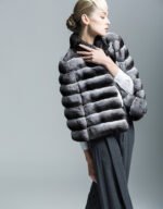 Chinchilla Fur Cape Impeccable Elegance - Image 2