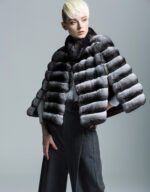Chinchilla Fur Cape Impeccable Elegance