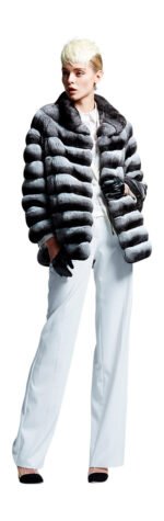 Chinchilla Fur Coat Charlize - Image 2