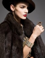 Elbow Sleeved Sable Fur Stroller - Image 5