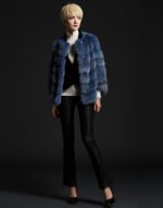 Navy Sable Jacket Elegance du Paris - Image 5