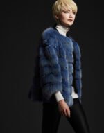 Navy Sable Jacket Elegance du Paris - Image 4