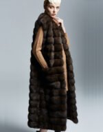 Long Sable Fur Vest - Image 5