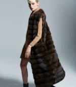Long Sable Fur Vest - Image 3
