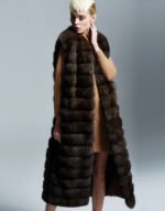 Long Sable Fur Vest - Image 4