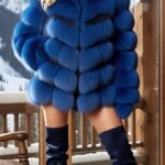 Directional Royal Blue Fox Jacket 2383