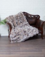 Dual Tone Fox Fur Fur Blanket Throw Cover - Image 3