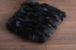 Blue Black Fox Fur Fur Blanket Throw Cover - Image 5