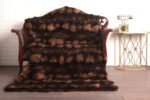 Dual Tone Brown Fox Fur Fur Blanket Throw Cover - Image 3
