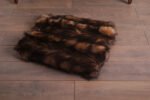 Dual Tone Brown Fox Fur Fur Blanket Throw Cover - Image 2