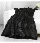 Black Rabbit Fur Blanket