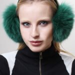 Emerald Green Fox Ear Muffs 3034
