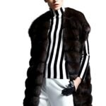 Epaulette Sable Fur Vest