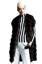 Epaulette Sable Fur Vest