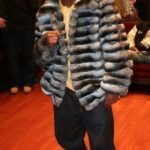 Floyd Mayweather Blue Chinchilla Fur Bomber Jacket Marc Kaufman Furs NYC