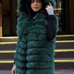 Forrest Green Fox Hooded Vest 58433