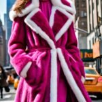 Fuchsia Mink Coat White Mink Fronts 1233