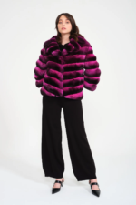 Fuchsia Chinchilla Jacket Astrid - Image 3