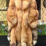 Full length Red Fox Coat with Tails 34887