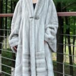 Full Length Sapphire Directional Mink Coat 8585