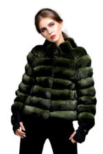 Green Chinchilla Fur Jacket Calypso