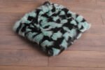 Green And Black Fox Fur Fur Blanket Throw Cover - Image 2