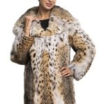 Hooded Bobcat Lynx Fur Coat Emily