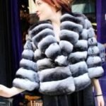 Horizontal Chinchilla Fur Bolero Jacket 376