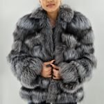 Horizontal Silver Fox Jacket 13422