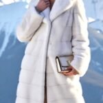 Horizontal White Mink Coat 5633