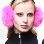 Hot Pink Fox Earmuffs 0213
