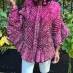 Hot Pink Rex Rabbit Cape 74740