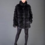 Black Racoon fur Coat