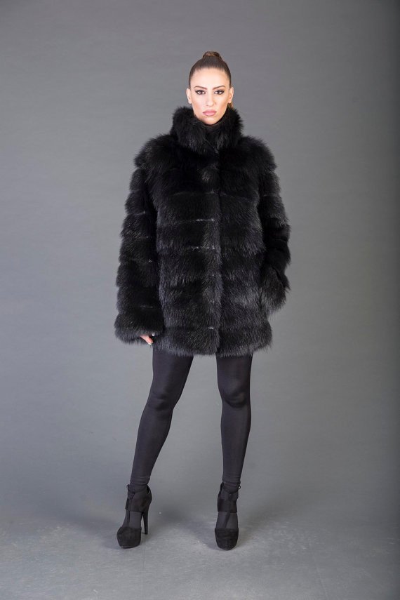 il_570xN.1070687160_g9se__44099 Black Racoon fur Coat - Image 1