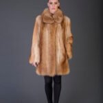 Tan Raccoon Fur Stroller