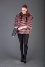 Pink Racoon Fur coat - Image 2