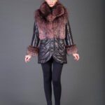 Pink Racoon Fur coat