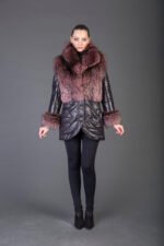 Pink Racoon Fur coat