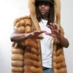 Jirmad Gordon ‘s Mens Red Fox Fur Vest