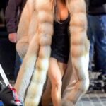 JLo Jennifer Lopez Golden Island Fox Coat Hustler Movie