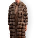 Sable Fur Coat Knee Length