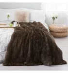 Knit Sable Fur Throw