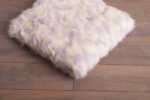 Light yellow And Levander Fox Fur Fur Blanket Throw Cover - Image 4