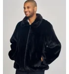 Reversible Leather Jacket with Mink Fur