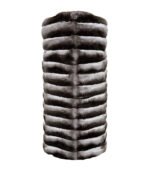 Long Chinchilla Fur Vest - Image 3
