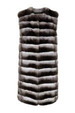 Long Chinchilla Fur Vest