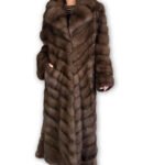Long Brown Sable Fur Coat Cleopatra